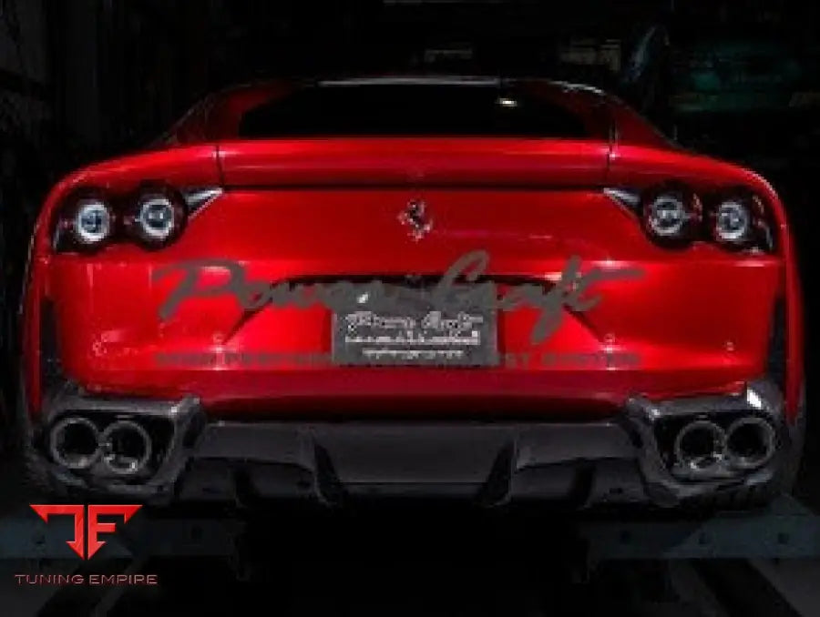 POWERCRAFT FERRARI 812 FRONT PIPE HYBRID EXHAUST MUFFLER SYSTEM