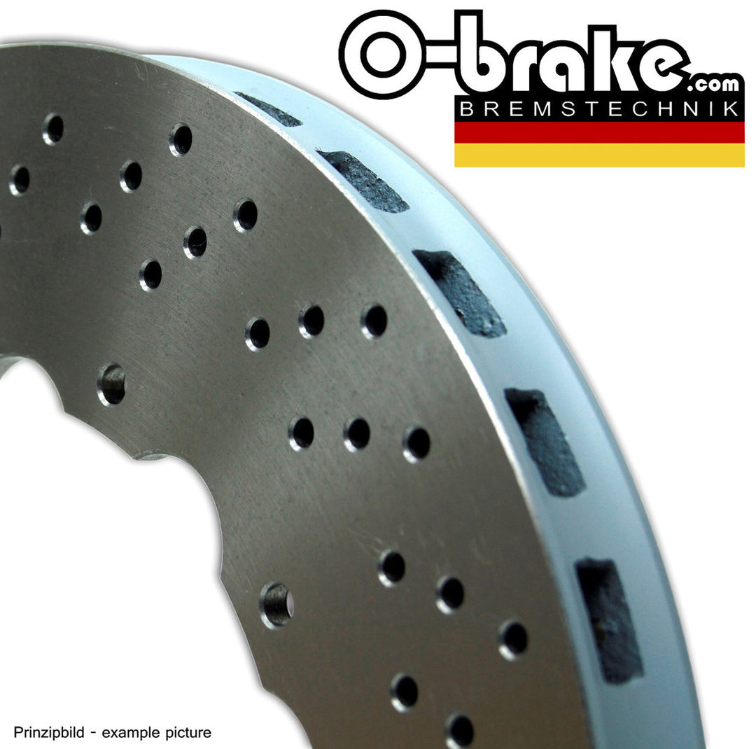 O-BRAKE LAMBORGHINI GALLARDO SUPERLEGERA HTCIC BRAKE KIT DRILLED UPGRADE 1 - FRONT + REAR (FACTORY CERAMIC DISCS)
