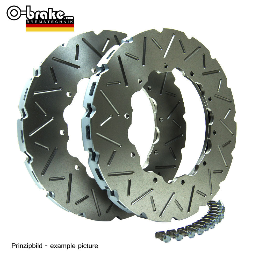 O-BRAKE AUDI S8 TYP 4E UPGRADE LEVEL 1 SPORT BRAKE KIT TYP WAVE - FRONT AND REAR