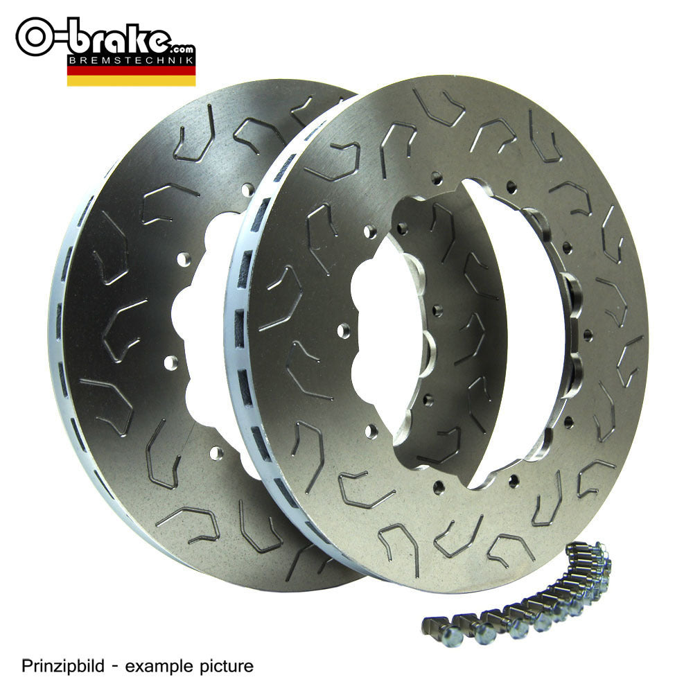 O-BRAKE MERCEDES-BENZ CLS 63 AMG 5,5 - C/X218 HTCIC BRAKE KIT WET - FRONT (FACTORY STEEL DISCS)