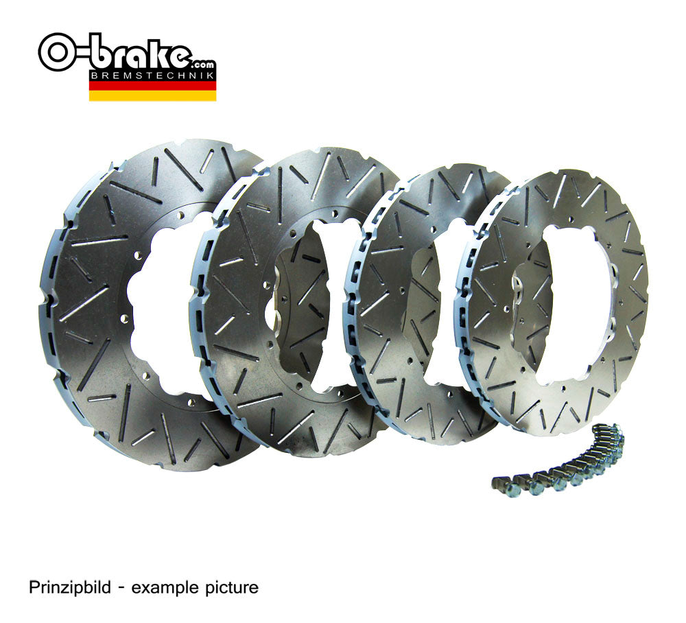 O-BRAKE MERCEDES-BENZ AMG GT C 4,0 - C190 HTCIC SPORT BRAKE KIT WAVE UPGRADE 2 AMG GT C 4-0 - C190 - FRONT + REAR (FACTORY STEEL DISCS)