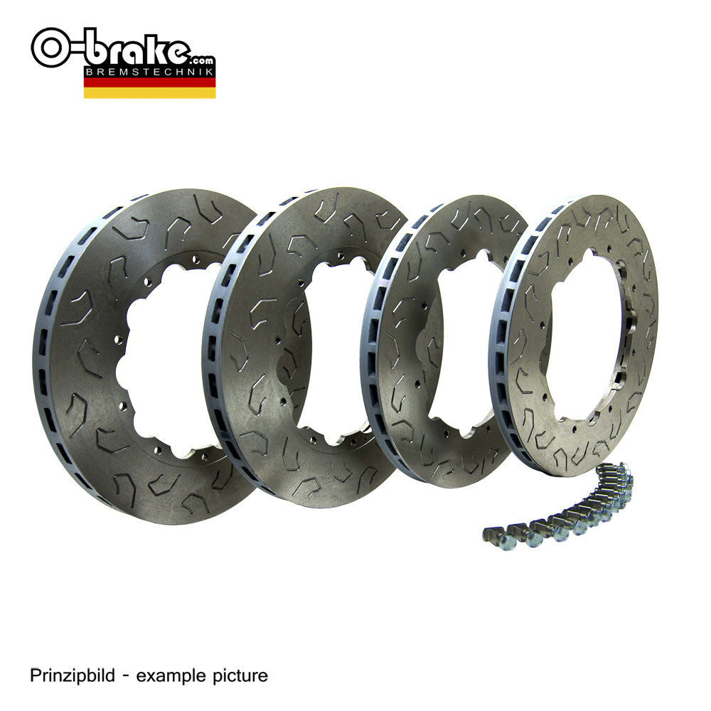 O-BRAKE PORSCHE CAYMAN GT4 CLUBSPORT HTCIC BRAKE KIT WET - FRONT + REAR