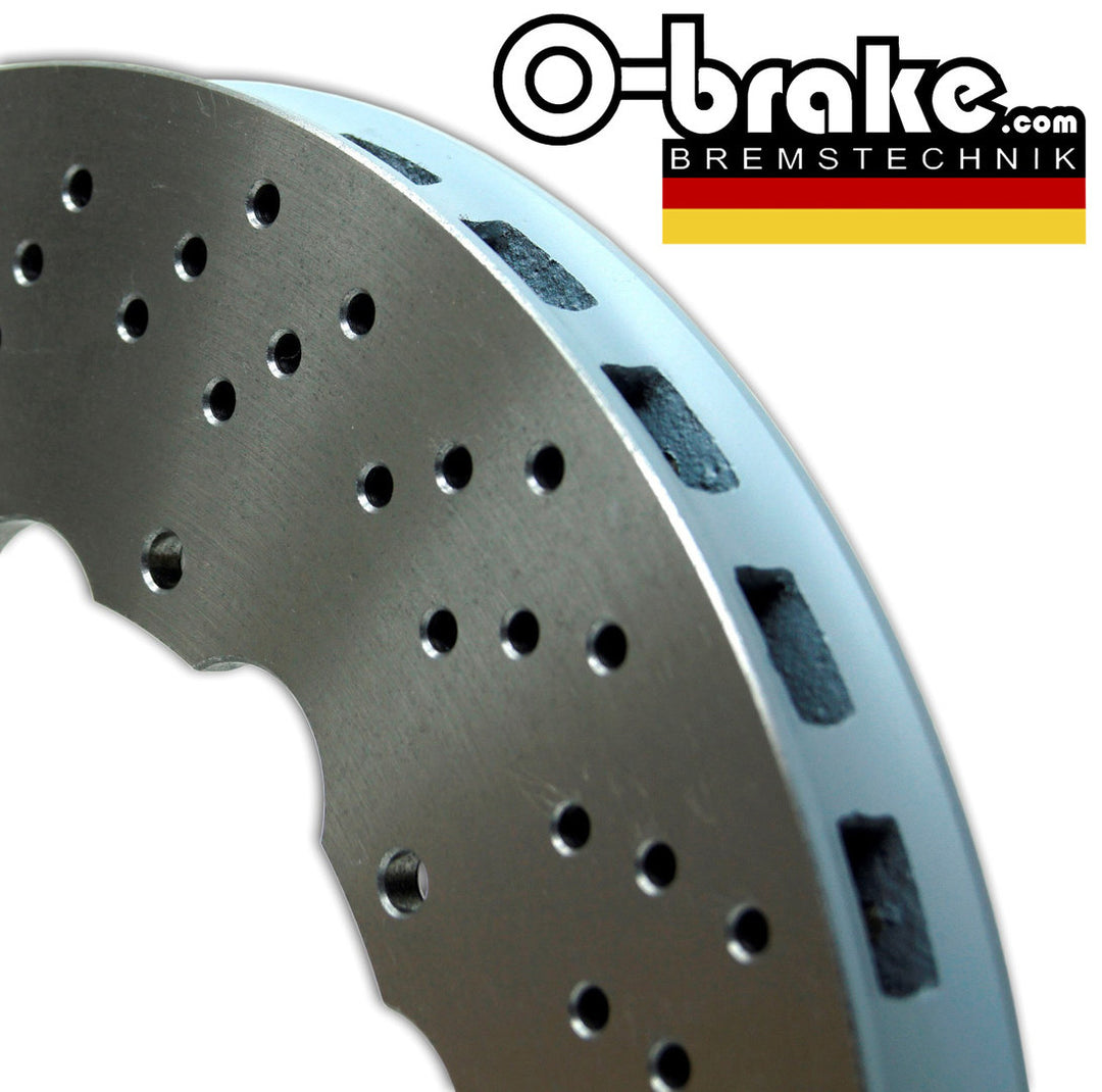 O-BRAKE MERCEDES-BENZ AMG GT C 4,0 - C190 HTCIC SPORT BRAKE KIT DRILLED UPGRADE 2 - FRONT + REAR (FACTORY STEEL DISCS)