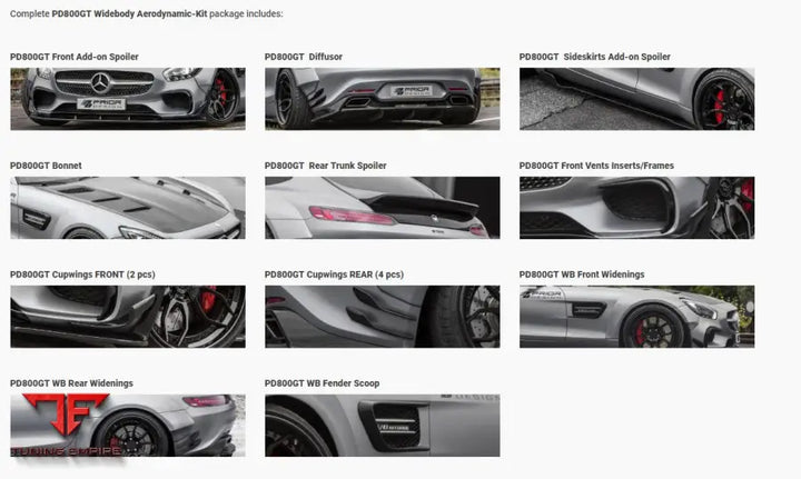 PRIOR DESIGN MERCEDES AMG GT/GTS C190/R190 WIDEBODY