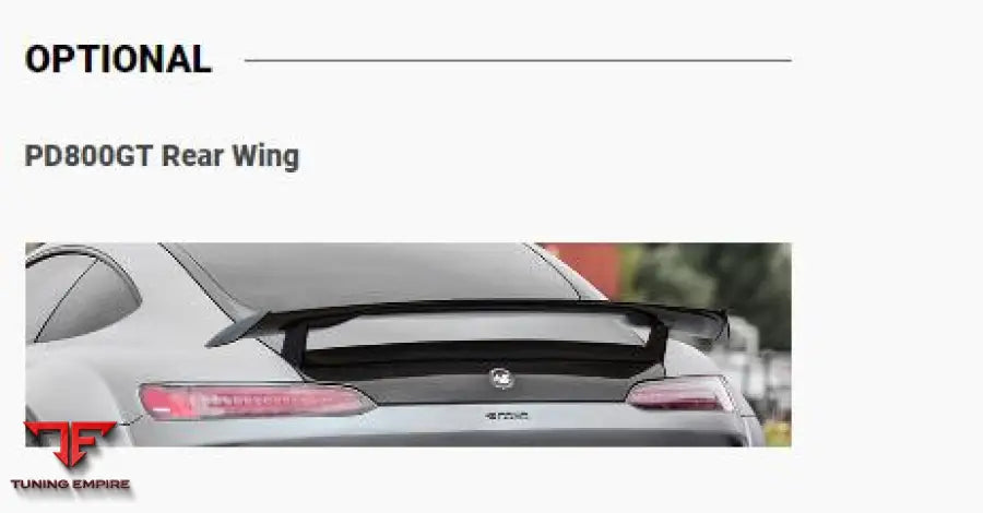 PRIOR DESIGN MERCEDES AMG GT/GTS C190/R190 WIDEBODY