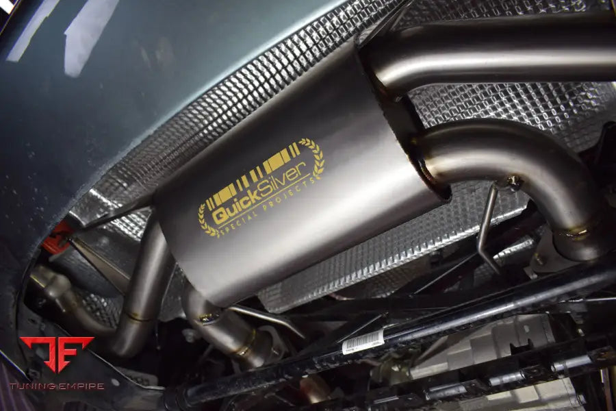 QUICKSILVER ASTON MARTIN V8 VANTAGE INC. AMR - TITANIUM ULTRALIGHT REAR EXHAUST SECTION (2005-18)