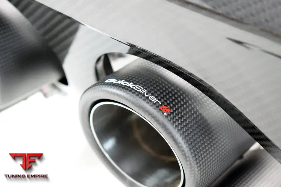 QUICKSILVER BMW M4 G82 G83 (2021 ON) CENTRE EXIT SPORT EXHAUST WITH SOUND ARCHITECT™ INC. CARBON DIFFUSOR KIT WITH OR