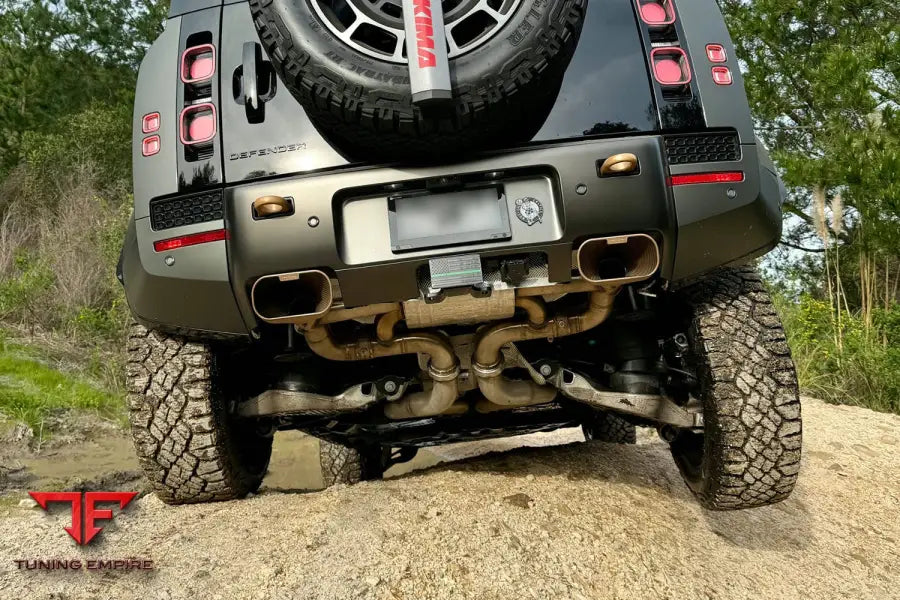 QUICKSILVER LAND ROVER DEFENDER OCTA 110 P635 - SOUND WAVE 3D PRINTED TAIL-PIPES (2025 ON)