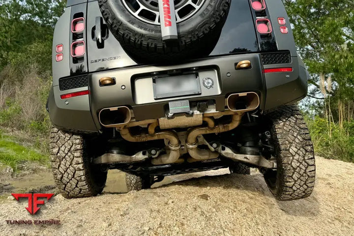 QUICKSILVER LAND ROVER DEFENDER OCTA 110 P635 - SOUND WAVE 3D PRINTED TAIL-PIPES (2025 ON)