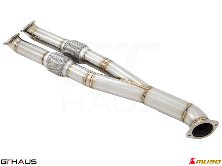 GTHAUS Mid Pipe for Nissan (R35) Skyline GT-R GTR Straight Pipe Mid Section 3.5 inch - 90mm