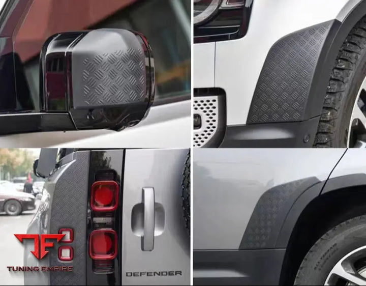 RANGE ROVER DEFENDER 110 90 BLACK MIRROR COVER SET 2020 2023