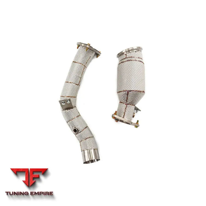 RANGE ROVER SPORT 3.0T STAINLESS STEEL FRONT TUBE RAZOR EXHAUST DOWNPIPE WITH HEAT SHIELD