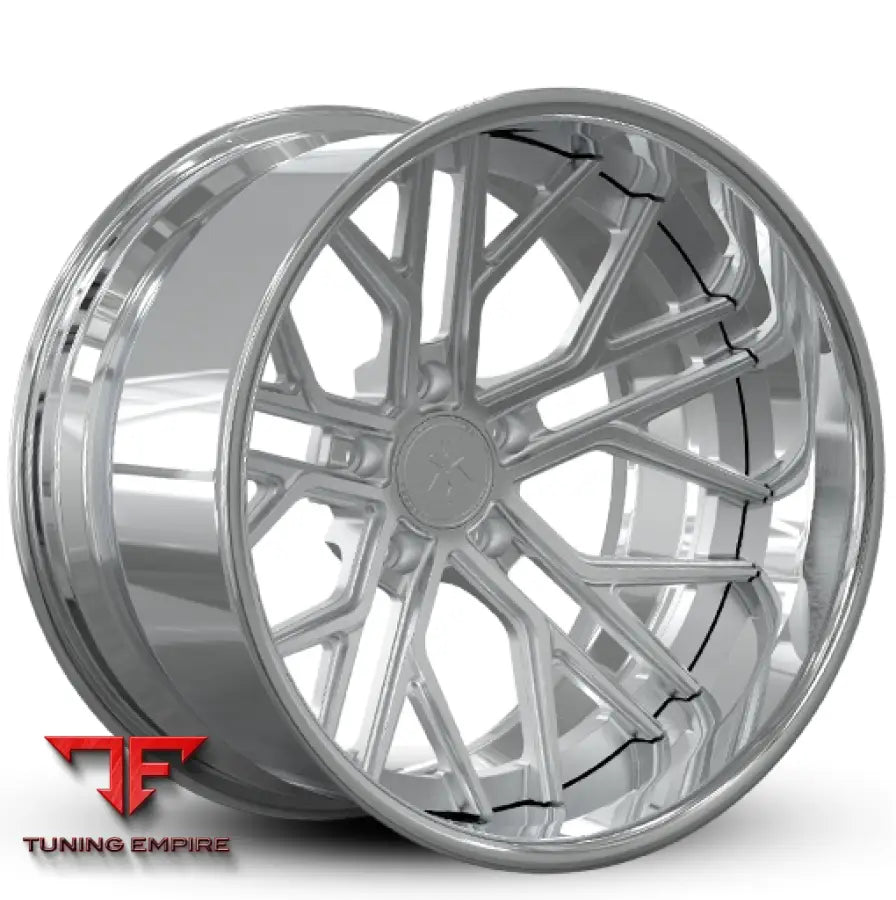 Rennen RF-12 forged wheel in silver brushed finish