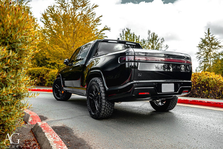 Rivian R1T on custom forged wheels