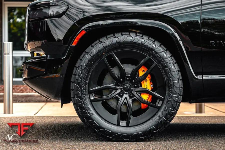 Rivian R1T on custom forged wheels