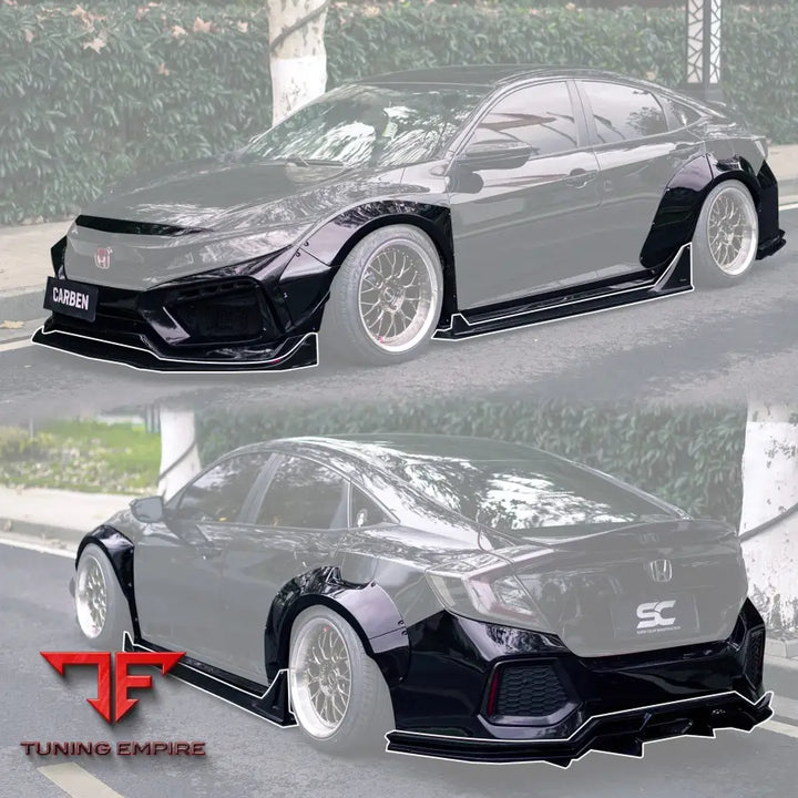 ROBOT 10th Gen Honda Civic SEDAN FRP Complete Widebody Kit - Full Body Kits