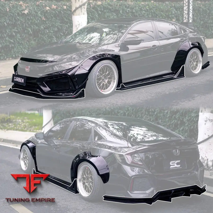 ROBOT 10th Gen Honda Civic SEDAN FRP Complete Widebody Kit - Full Body Kits