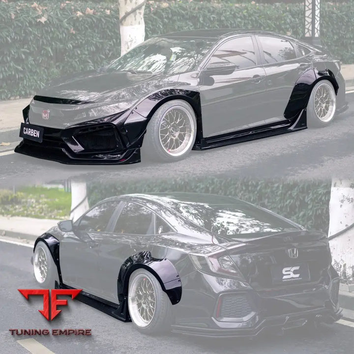 ROBOT 10th Gen Honda Civic SEDAN / Hatchback FRP Complete Widebody Kit - Full Body Kits