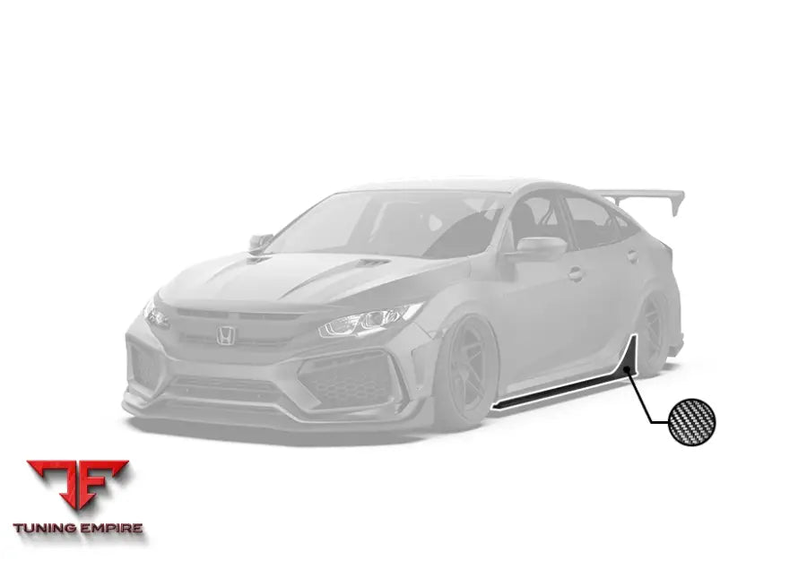 ROBOT 10th Gen Honda Civic Side Skirts - Side Skirts