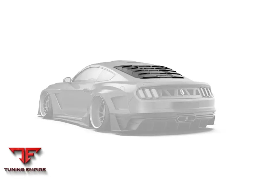 ROBOT Ford Mustang Dawn Rear Window Covers - Window Covers & Louvers
