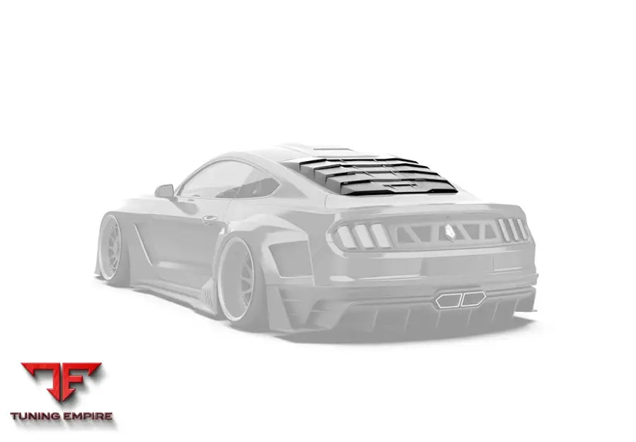 ROBOT Ford Mustang Dusk Rear Window Covers - Window Covers & Louvers