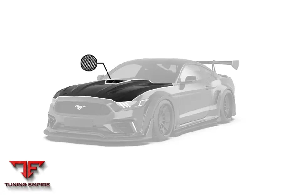ROBOT Ford Mustang V3 Hood / Bonnet (Fits S550.1 Only) - Bonnets & Hoods