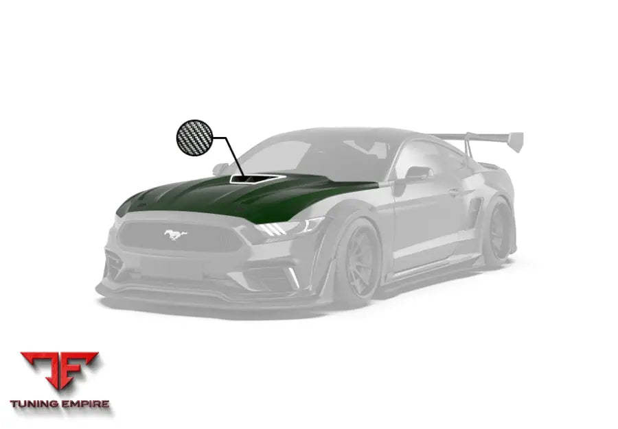 ROBOT Ford Mustang V3 Hood / Bonnet (Fits S550.1 Only) - Bonnets & Hoods