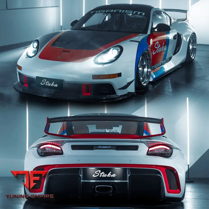 ROBOT Porsche 987.2 (2009–2012) ’Stuka’ Cayman Full FRP & Partial Carbon Widebody Kit - Full Body Kits