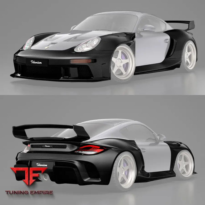 ROBOT Porsche 987.2 (2009–2012) ’Stuka’ Cayman Full FRP & Partial Carbon Widebody Kit - Full Body Kits