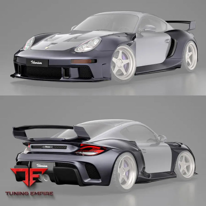 ROBOT Porsche 987.2 (2009–2012) ’Stuka’ Cayman Full FRP & Partial Carbon Widebody Kit - Full Body Kits