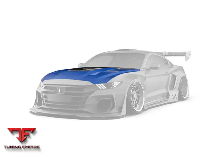 ROBOT S550 Ford Mustang FRP/Carbon Dawn Bonnet - Bonnets & Hoods