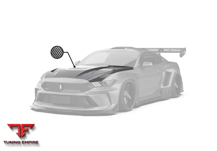 ROBOT S550 Ford Mustang FRP/Carbon Dusk Bonnet - Bonnets & Hoods