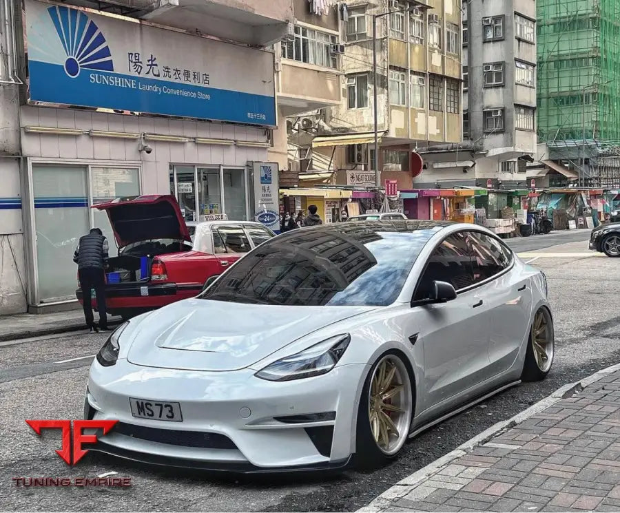 ROBOT Tesla Model 3 ’Crypton’ Front Bumper & Front Lip - Front Bumpers & Splitters