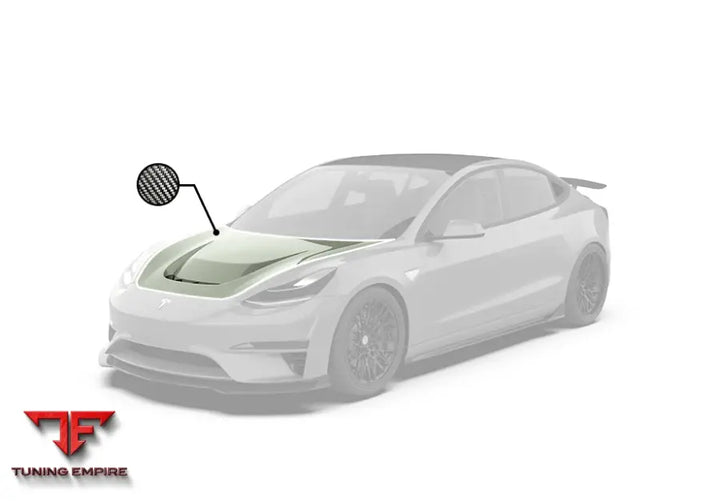 ROBOT Tesla Model 3 ’Crypton’ Hood / Bonnet - Bonnets & Hoods