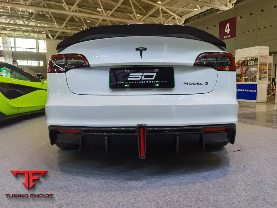 ROBOT Tesla Model 3 ’Crypton’ Rear Bumper & Diffuser - Rear Bumpers & Diffusers
