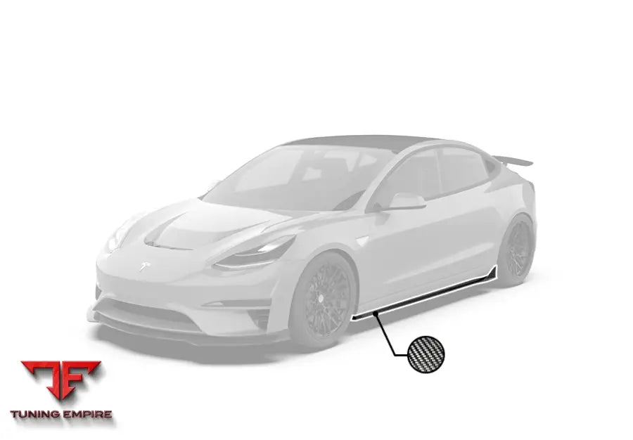 ROBOT Tesla Model 3 ’Crypton’ Side Skirts - Side Skirts
