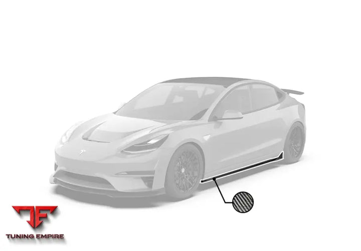 ROBOT Tesla Model 3 ’Crypton’ Side Skirts - Side Skirts
