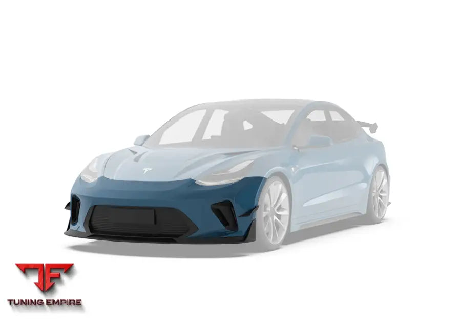 ROBOT Tesla Model 3 ’HACKER’ Front Bumper & Front Lip (2017–2023 pre-facelift) - Front Bumpers & Splitters