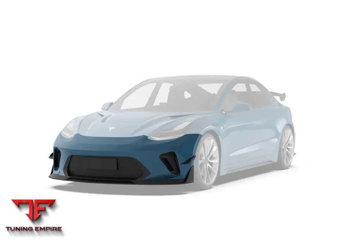 ROBOT Tesla Model 3 ’HACKER’ Front Bumper & Front Lip (2017–2023 pre-facelift) - Front Bumpers & Splitters