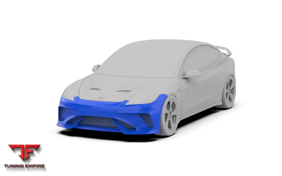 ROBOT Tesla Model 3 Highland ’HACKER’ Front Bumper & Front Lip - Front Bumpers & Splitters