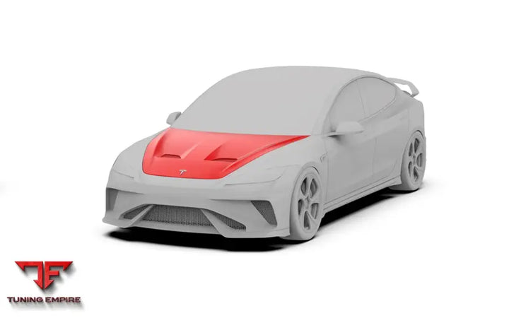 ROBOT Tesla Model 3 Highland ’HACKER’ Hood / Bonnet - Bonnets & Hoods