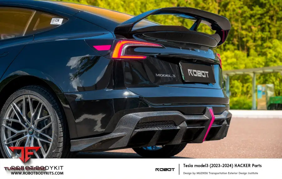 ROBOT Tesla Model 3 Highland ’HACKER’ Spoiler - Spoilers & Rear Wings