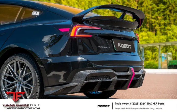 ROBOT Tesla Model 3 Highland ’HACKER’ Spoiler - Spoilers & Rear Wings