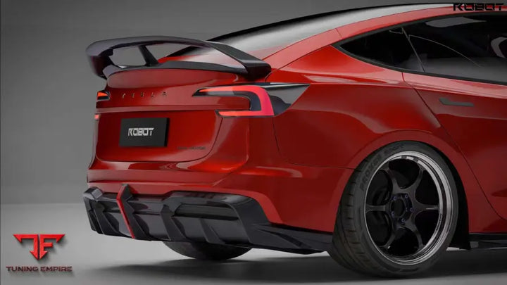 ROBOT Tesla Model 3 Highland ’HACKER’ Spoiler - Spoilers & Rear Wings