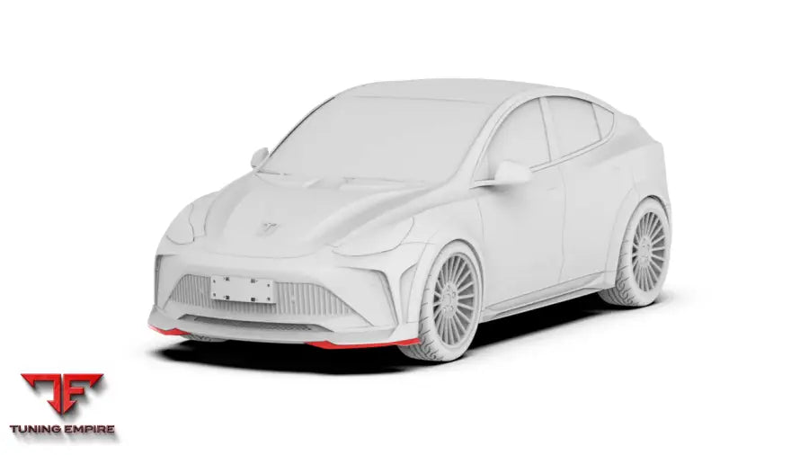 ROBOT Tesla Model Y Starship Polypropylene Front Lip Addon - Front Bumpers & Splitters