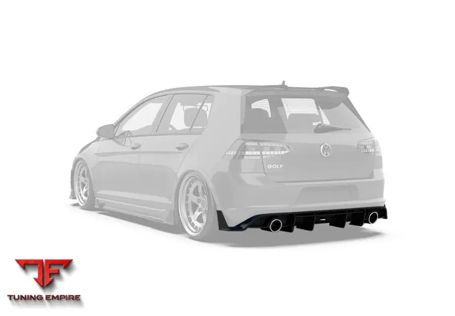 ROBOT Volkswagen Golf / GTI MK7.5 Rear Diffuser (Mk7.5 Only) - Rear Bumpers & Diffusers