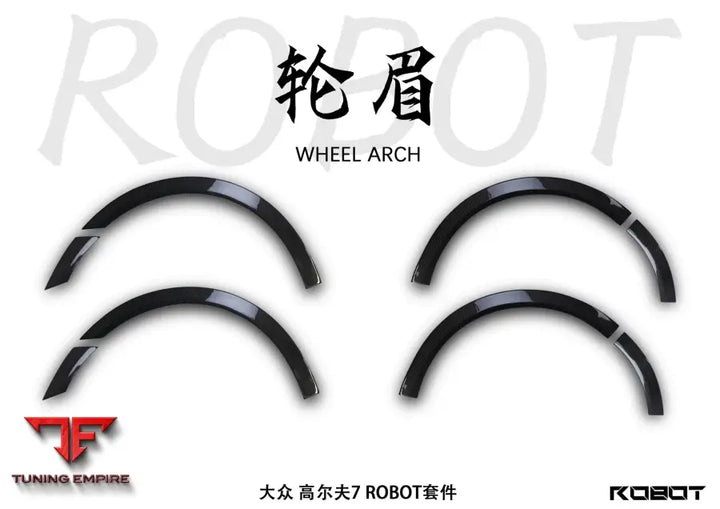 ROBOT Volkswagen Golf / GTI / Golf R MK7 MK7.5 Front & Rear Arches - Fenders & Wheel Arches