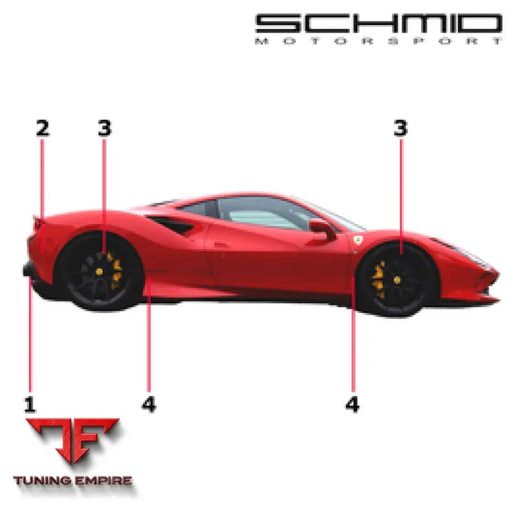 SCHMID MOTORSPORT FERRARI F8 TRIBUTO & SPIDER TRACK POWER PACKAGE
