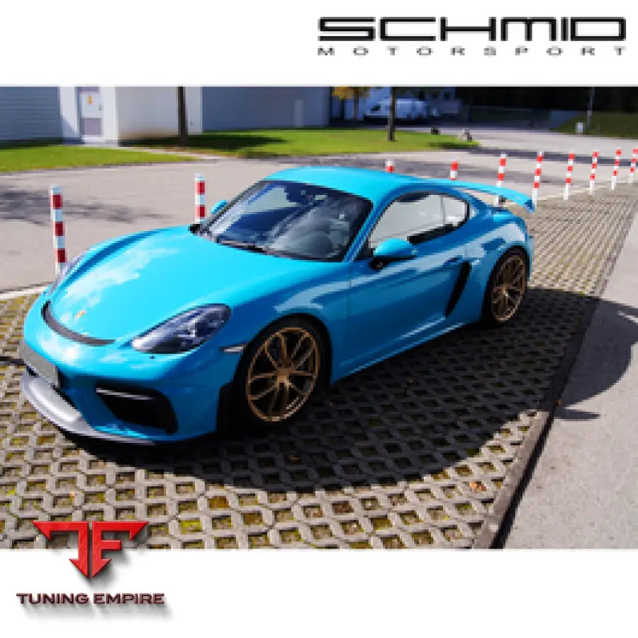 SCHMID MOTORSPORT PORSCHE 718 CAYMAN GT4 WITH OPF 4.0 RACING SWITCH VALVE CONTROL