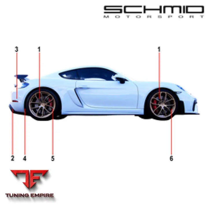SCHMID MOTORSPORT PORSCHE 718 SPYDER WITH OPF 4.0 TRACK POWER PACKAGE